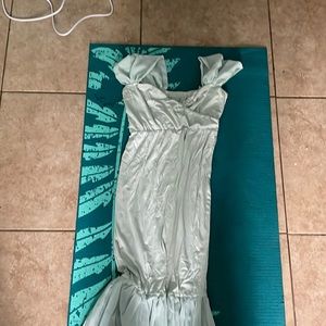 Turquoise maternity dress